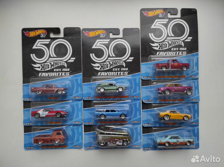 Hot Wheels Favorites set
