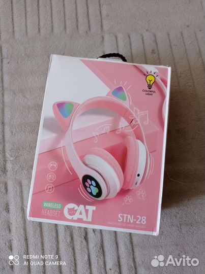 Беспроводные bluetooth наушники с ушками