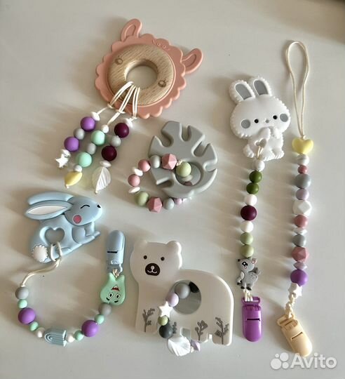 Держатель для пустышки, грызунки