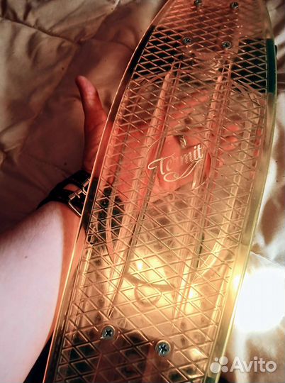 Пенниборд прозрачный колеса светятся Termit