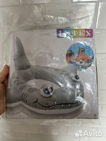 Intex надувной плот акула