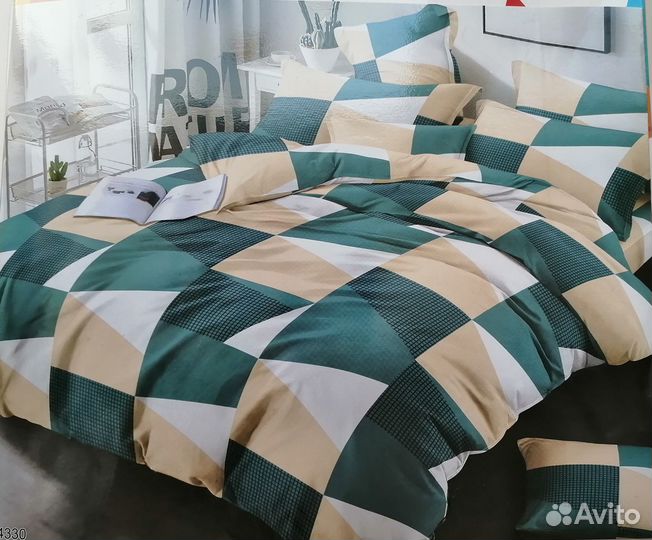 Новое постельное бельё сатин 2 комплекта