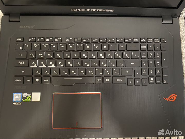 Игровой ноутбук Asus GL753VD-GC279T