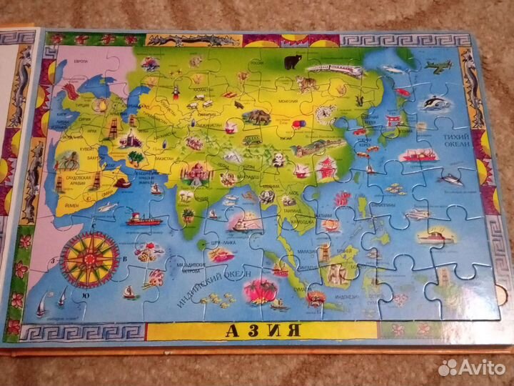 Книга с шестью пазлами из 48 элементов