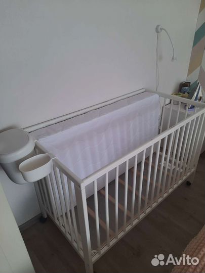 Детская кроватка IKEA + матрас