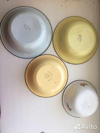 Посуда СССР. Сковорда, кастрюля, миски