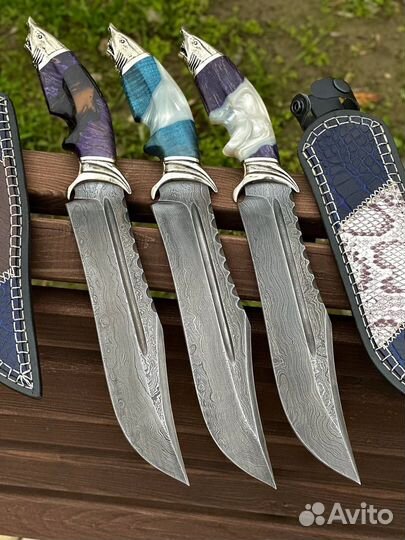 Нож из дамасской стали