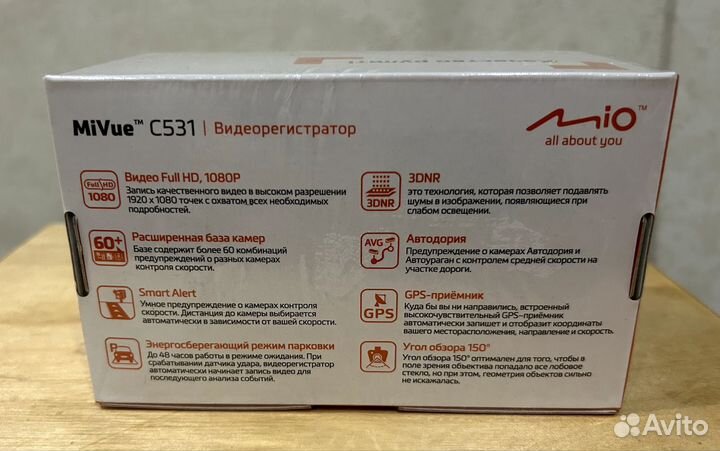 Видеорегистратор mio c531 со встроенным GPS
