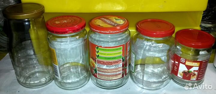 Банки для консервирования с крышками 180-700мл