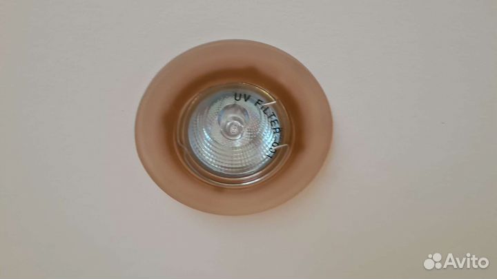 Светильник точечный. Стекло. Нержавеющая сталь