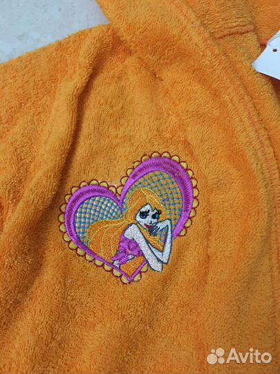 Халат махровый для девочки