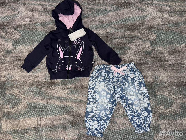 Пакет новых вещей на девочку 62-74