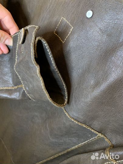 Кожанный пиджак Hugo Boss Orange