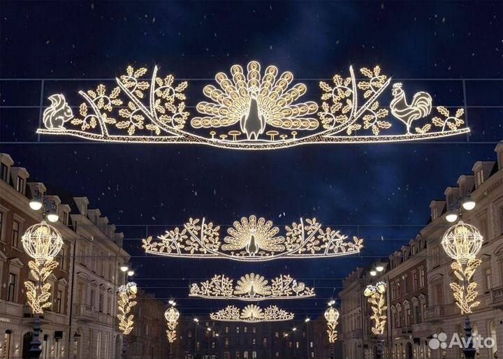 Светодиодные фигуры для уличного оформления