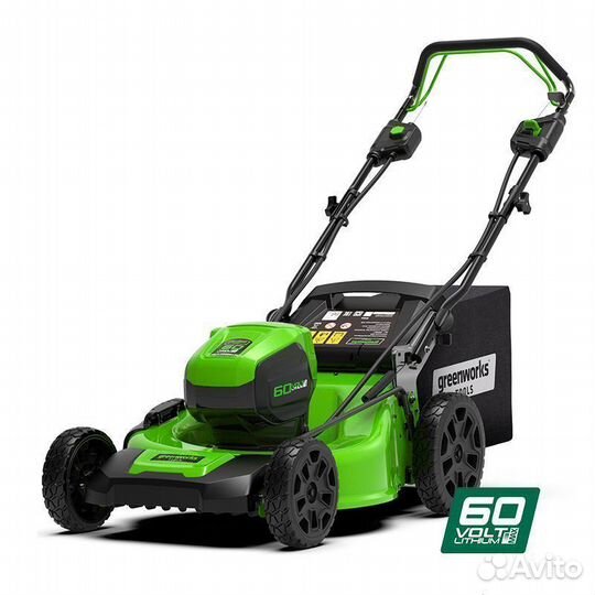 Газонокосилка самоходная, аккумуляторная Greenwork