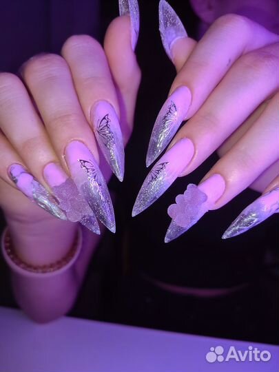 Маникюр наращивание ногтей на дому