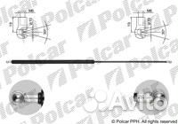 Амортизатор крышки багажника и капота Л П зад для nissan sunny (B12) 06.86-08.91 комби