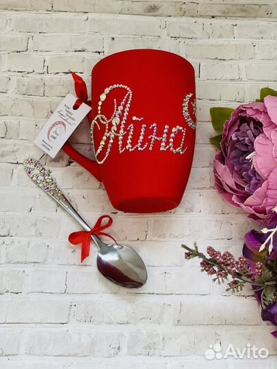 Кружка со стразами