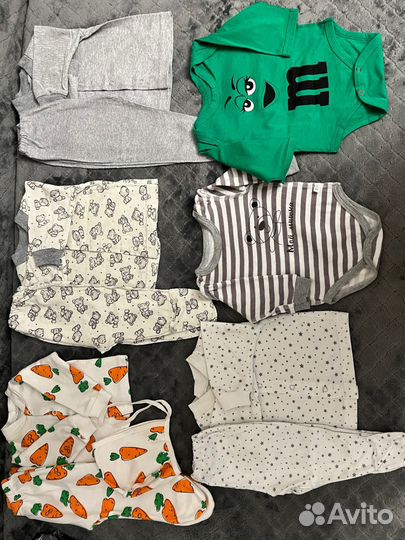 Одежда пакетом для мальчика 56-62