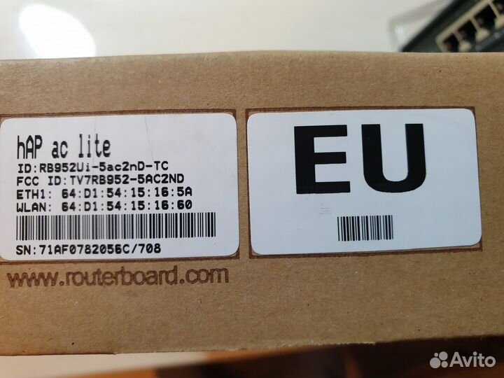 Wi-Fi роутер mikrotik hAP ac lite 2 TC, AC750