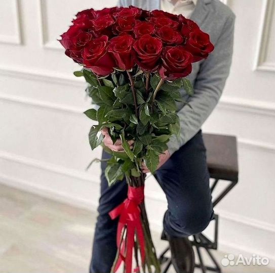 Длинные высокие розы 110 150 160 180 200 см