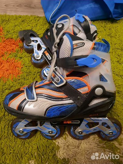 Роликовые коньки 36-39 reaction детские раздвижные