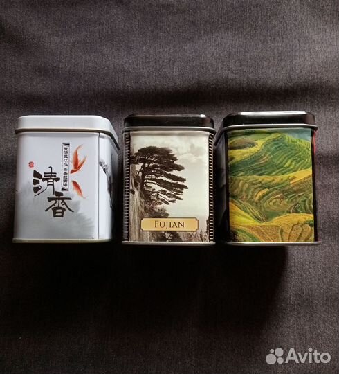 Жестяные банки для чая