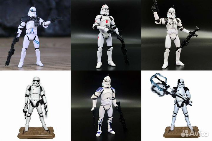 Star Wars Фигурки Clone Trooper и Stormtrooper