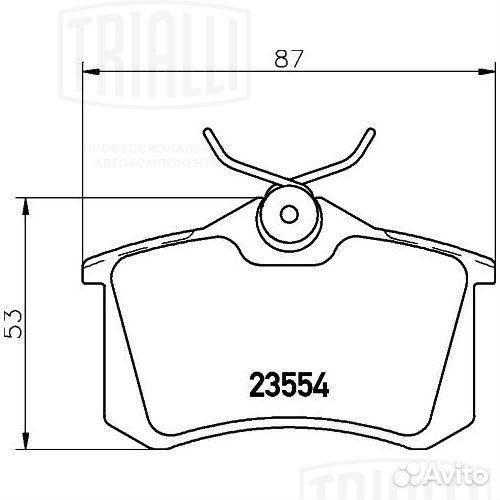 Колодки тормозн Audi A4 B7 04- диск зад PF 4121