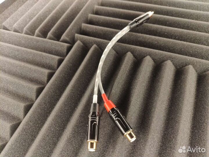 Гибкий переходник RCA на 2 RCA