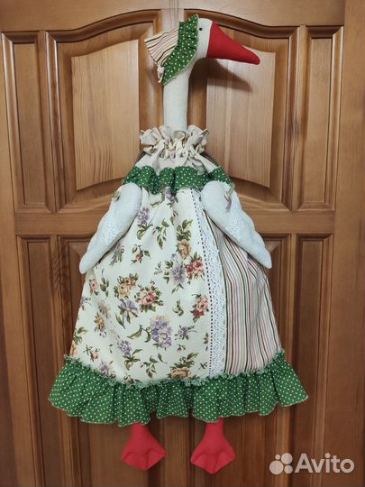 Пакетница Гусыня - текстильные аксессуары для дома