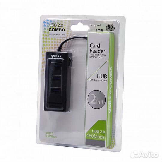 USB концентратор с картридером