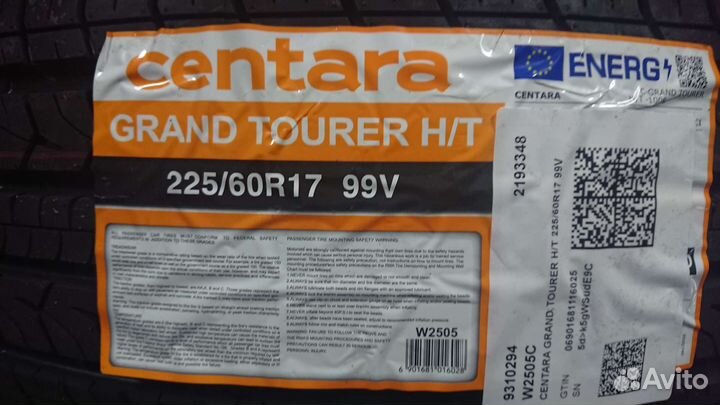 Centara Grand Tourer H/T 225/60 R17 99V