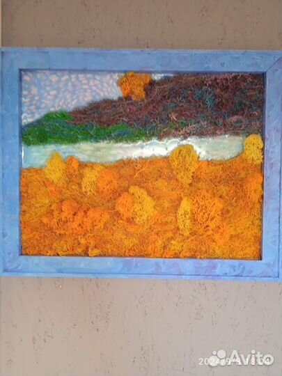 Картины из стабилизированного мха