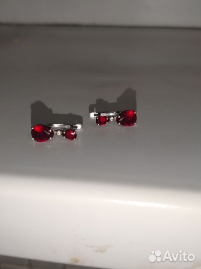 Серьги серебро