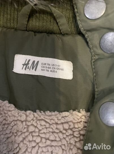 Пуховик H&M 116