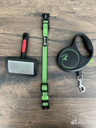 Ошейник alcott и рулетка flexi