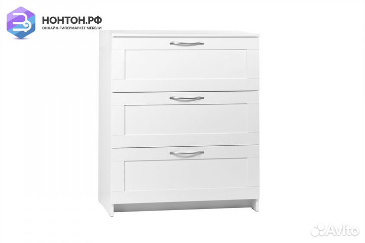 Комод Сириус белый 3 ящика
