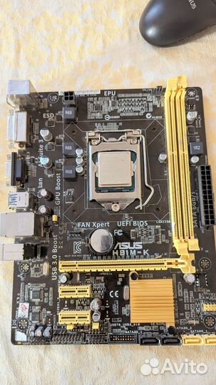 Asus H81M-K с Intel Celeron G1820