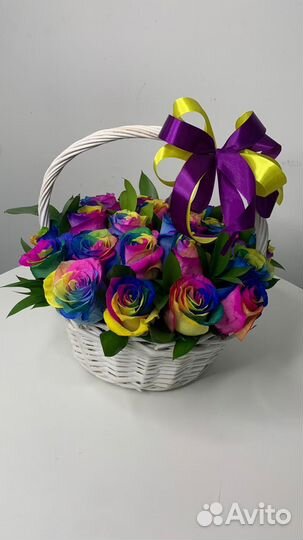 Букет Радужных Роз