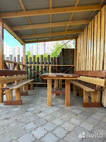 Аренда беседки с мангалом и бассейном