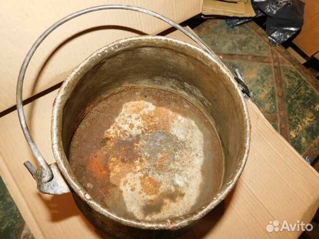 Старинное,жестяное ведро под конус. качественное к