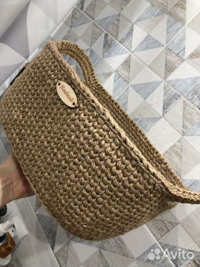 Хлебница из джута