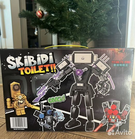 Конструктор лего skibidi toiletTV мен Титан 3.0