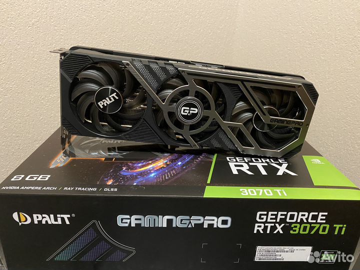 Видеокарта Palit RTX 3070 Ti GamingPro с коробкой