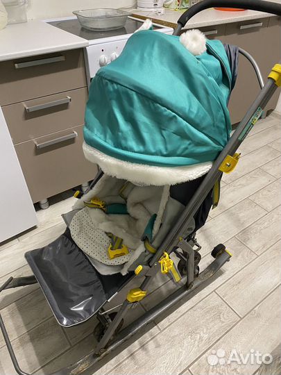 Детские санки коляска