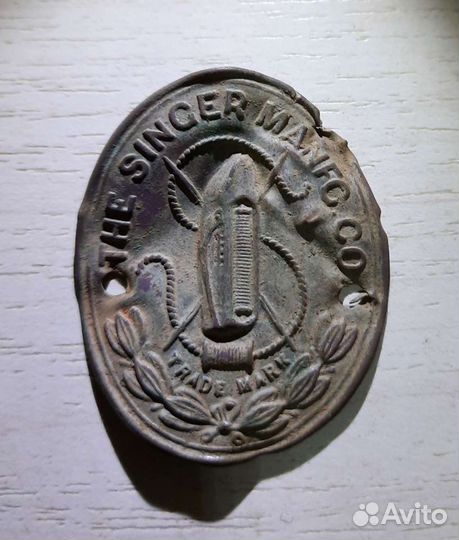 Шильдик от машинки Зингер