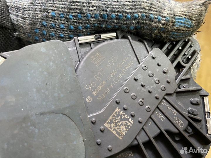 96817600 Заслонка дроссельная Шевроле Круз 1.6