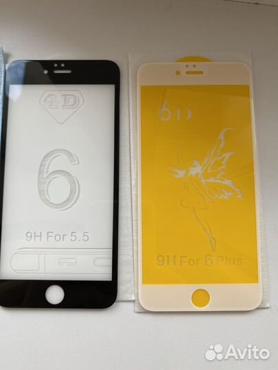 Защитное стекло на iPhone 6 plus