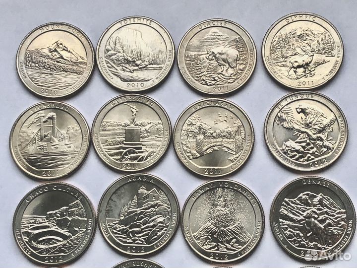 Монеты квотеры США